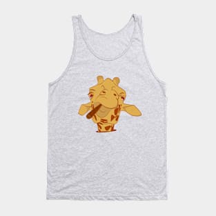 giraffe with a cigarette Tank Top